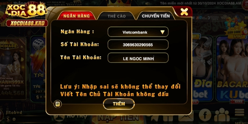 Hoàn tất quy trình hướng dẫn rút tiền