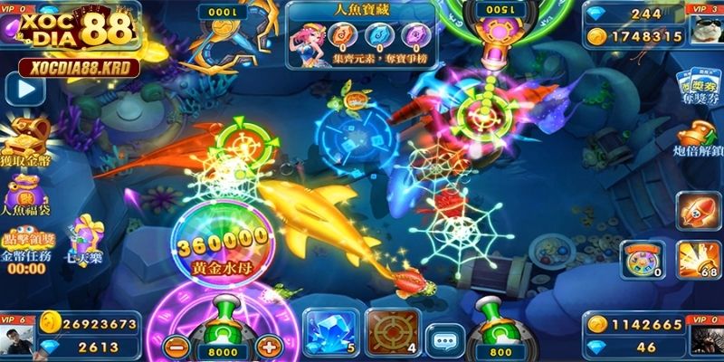 Sử dụng kỹ năng bắn chính xác trong bắn cá đổi thưởng 3D